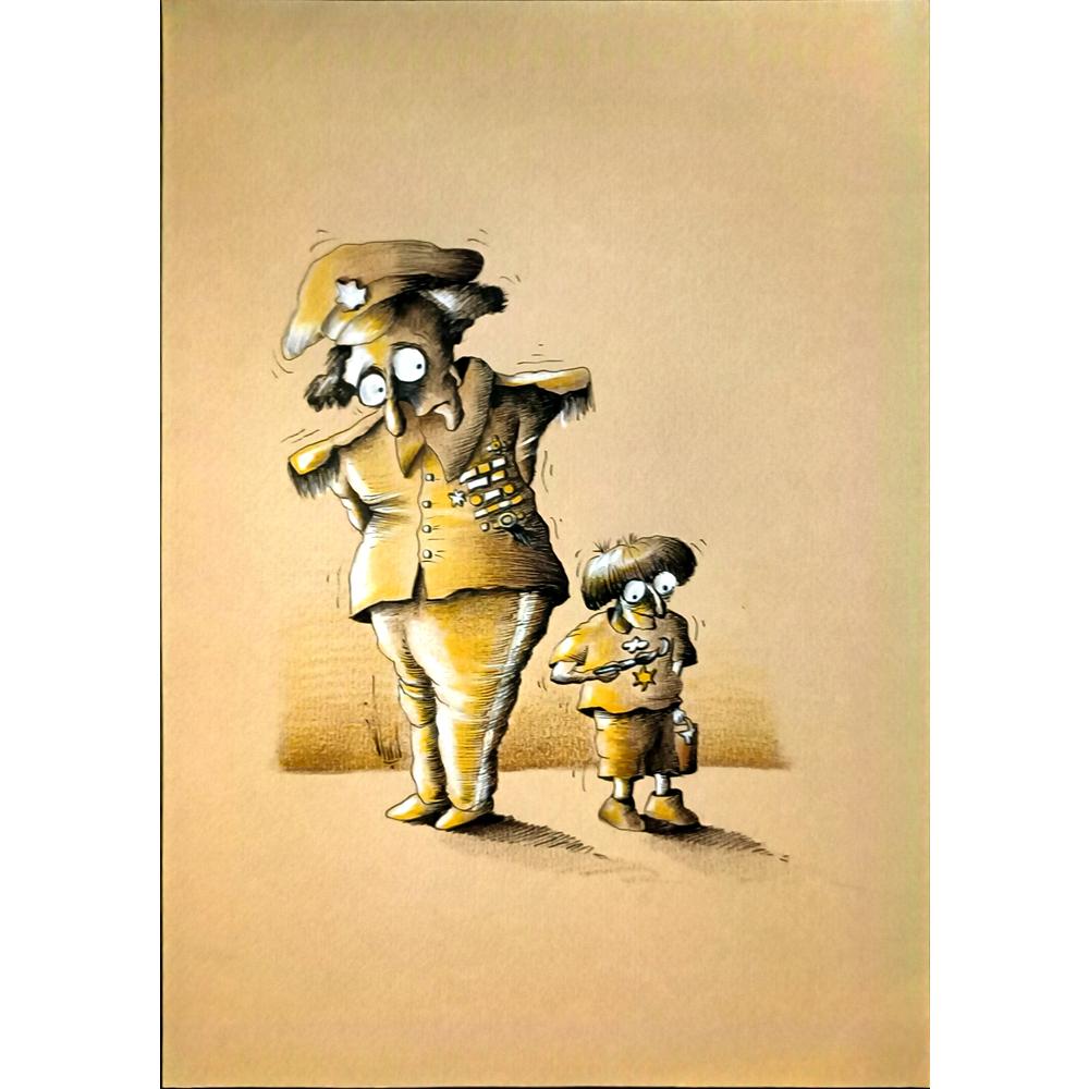 Peiman Mirzaei 29x21cm Orijinal Karikatür BOD06821