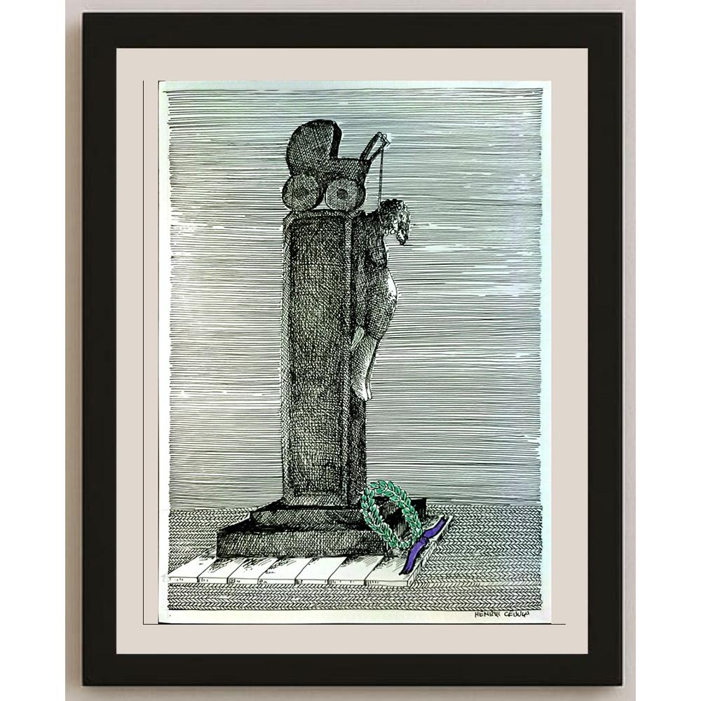 Henryk Cebula 29x21cm Orijinal Karikatür BOD06822