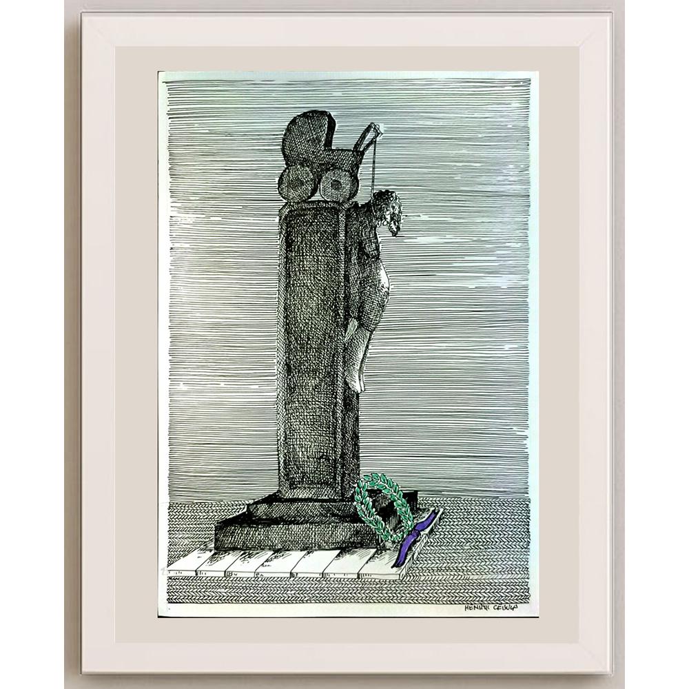 Henryk Cebula 29x21cm Orijinal Karikatür BOD06822