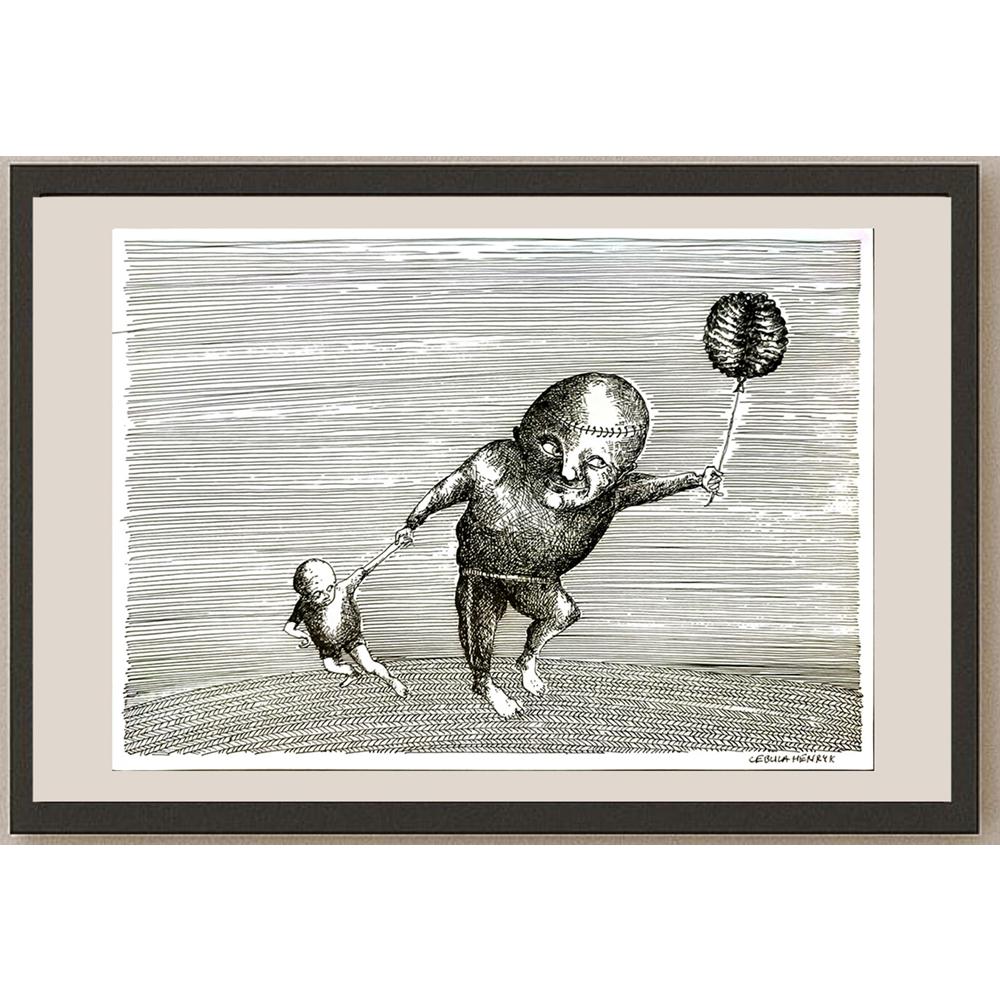 Henryk Cebula 29x21cm Orijinal Karikatür BOD06824