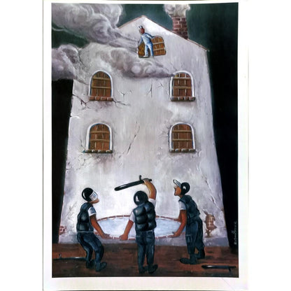 Amin Roshanpour 43x30cm Orijinal Karikatür BOD06833