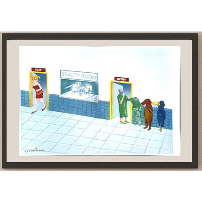 Amin Roshanpour 43x30cm Orijinal Karikatür BOD06837
