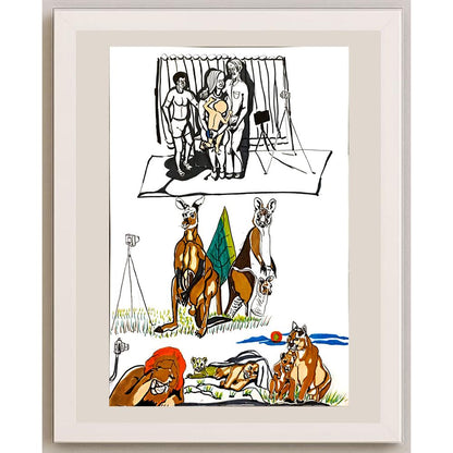 Ali Fuat Aktaş 43x30cm Orijinal Karikatür BOD06842