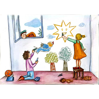 Roxana Soare 43x30cm Orijinal Karikatür BOD06846
