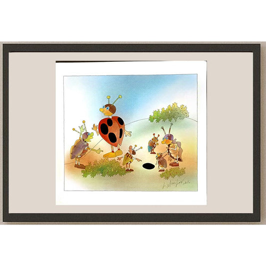 Lubomir Mihailov 43x30cm Orijinal Karikatür BOD06850