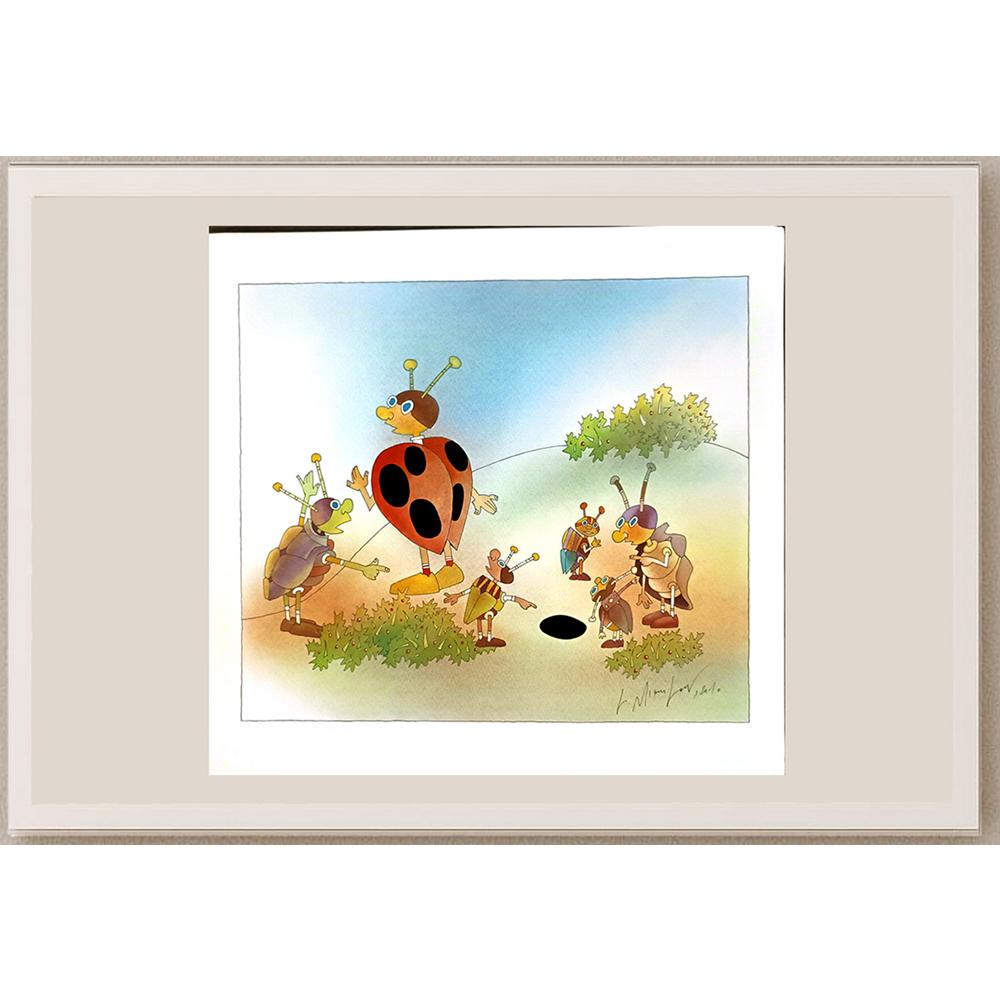 Lubomir Mihailov 43x30cm Orijinal Karikatür BOD06850