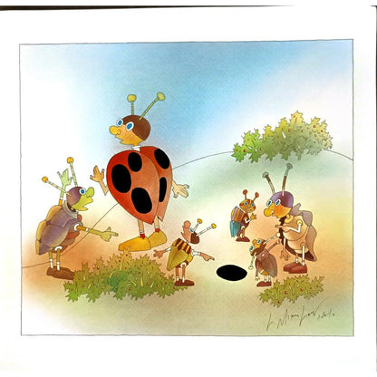 Lubomir Mihailov 43x30cm Orijinal Karikatür BOD06850