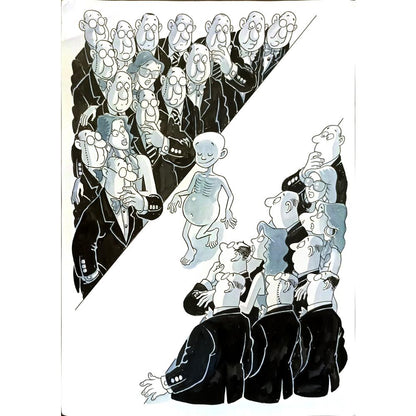 Jitet Koestana 43x30cm Orijinal Karikatür BOD06853