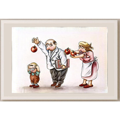 Sun Shen Ying 29x21cm Orijinal Karikatür BOD06854