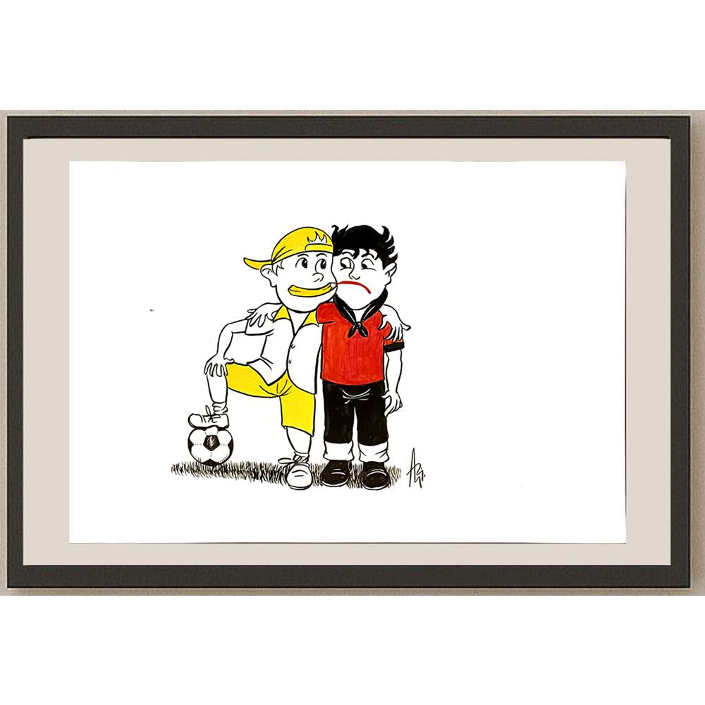 Milan Alasevic 43x30cm Orijinal Karikatür BOD06855