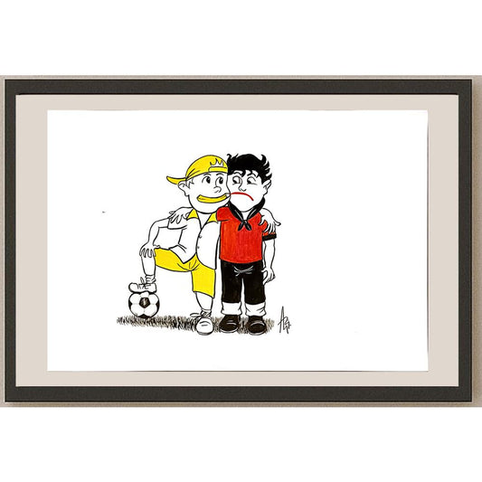 Milan Alasevic 43x30cm Orijinal Karikatür BOD06855