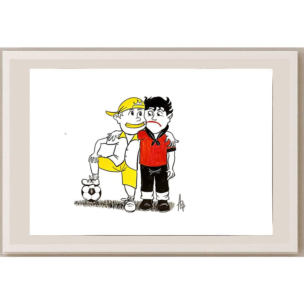 Milan Alasevic 43x30cm Orijinal Karikatür BOD06855