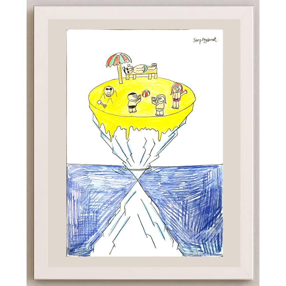 Sarp Aydonat 35x25cm Orijinal Karikatür BOD06856