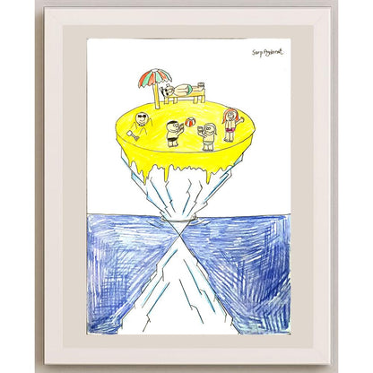 Sarp Aydonat 35x25cm Orijinal Karikatür BOD06856