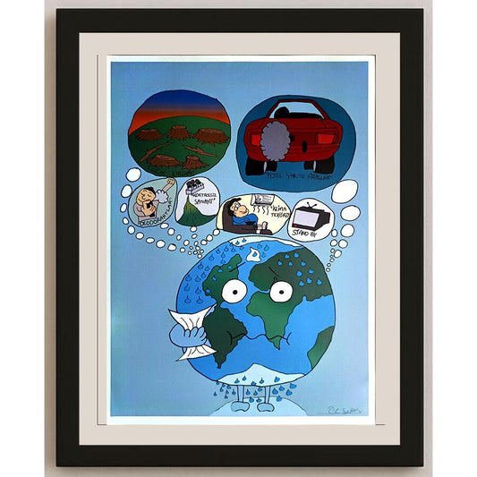 Taner Can Sertel 29x21cm Orijinal Karikatür BOD06857