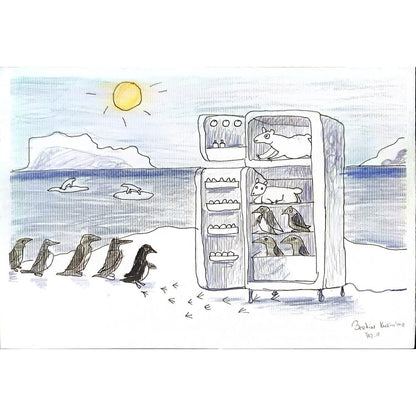 Berkin Kurtulmuş 29x21cm Orijinal Karikatür BOD06861