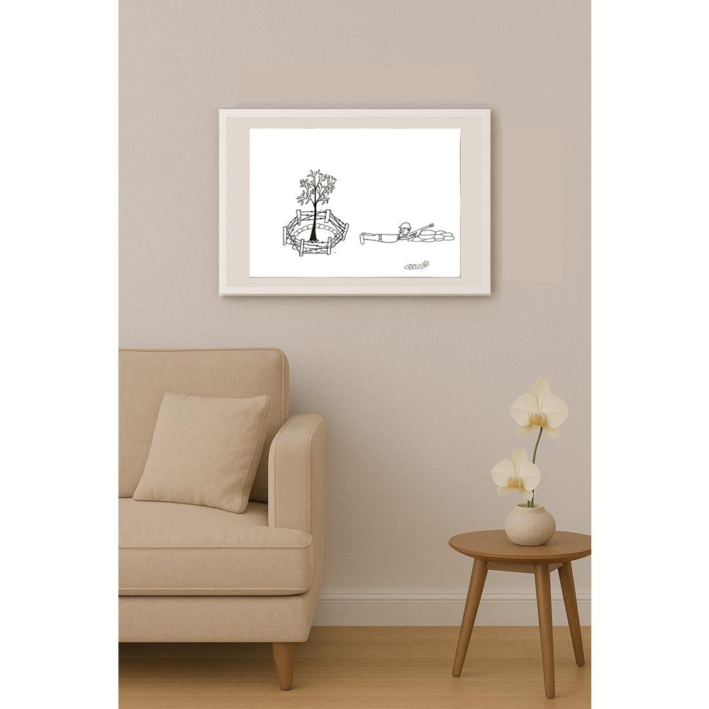 Can Güneşdoğdu 29x21cm Orijinal Karikatür BOD06862