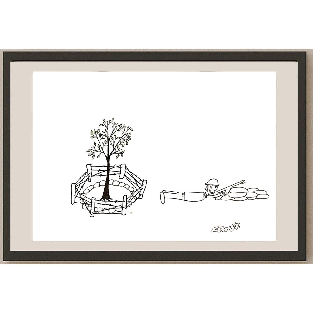 Can Güneşdoğdu 29x21cm Orijinal Karikatür BOD06862