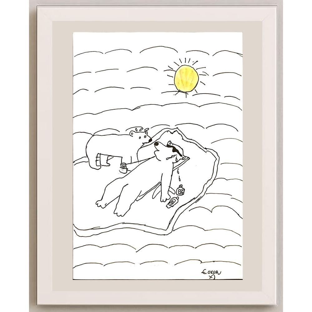 Edanur Okun 29x21cm Orijinal Karikatür BOD06864
