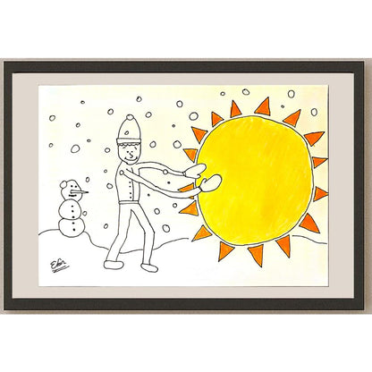 EkinÖzeskici 29x21cm Orijinal Karikatür BOD06866