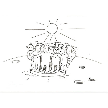 EkinÖzbakır 29x21cm Orijinal Karikatür BOD06867