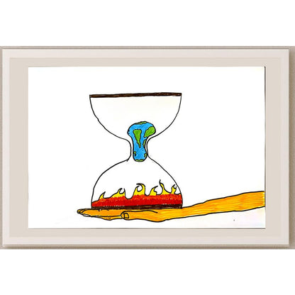 Kerim Dindar 29x21cm Orijinal Karikatür BOD06869