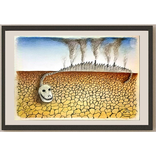 Burhan Demircan 29x21cm Orijinal Karikatür BOD06873