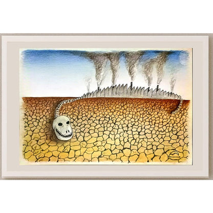 Burhan Demircan 29x21cm Orijinal Karikatür BOD06873