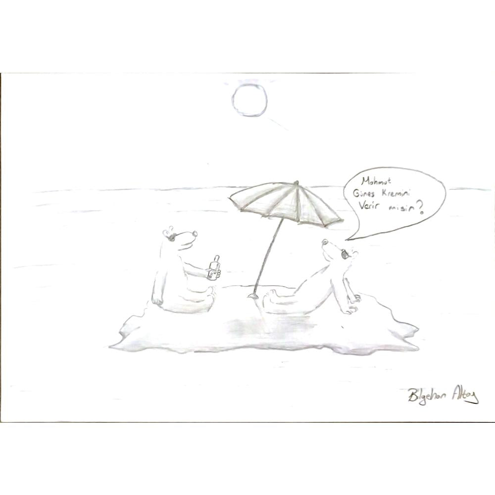 Bilgehan Albay 29x21cm Orijinal Karikatür BOD06876