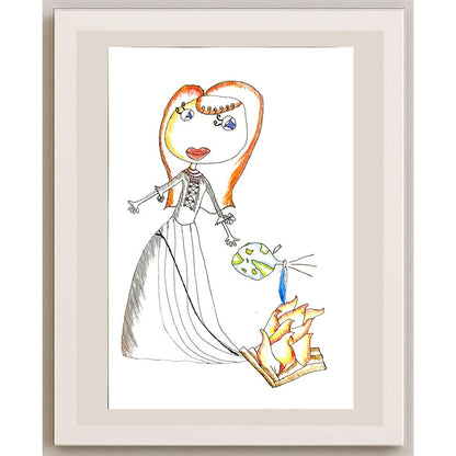 PelinÇelik 29x21cm Orijinal Karikatür BOD06880