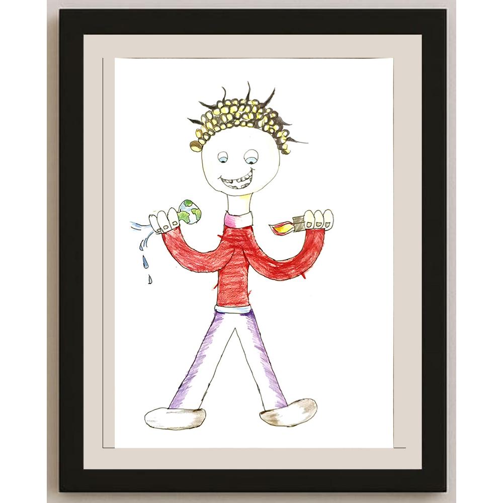 Doğa Avcı 29x21cm Orijinal Karikatür BOD06881