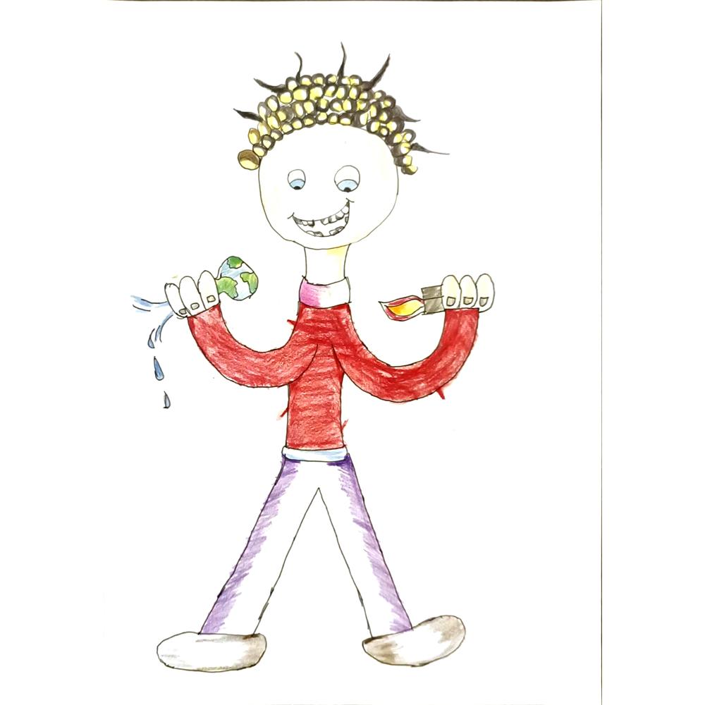 Doğa Avcı 29x21cm Orijinal Karikatür BOD06881