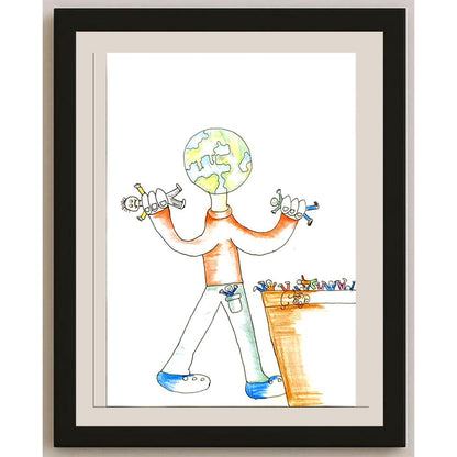 Zeynep Altun 29x21cm Orijinal Karikatür BOD06883