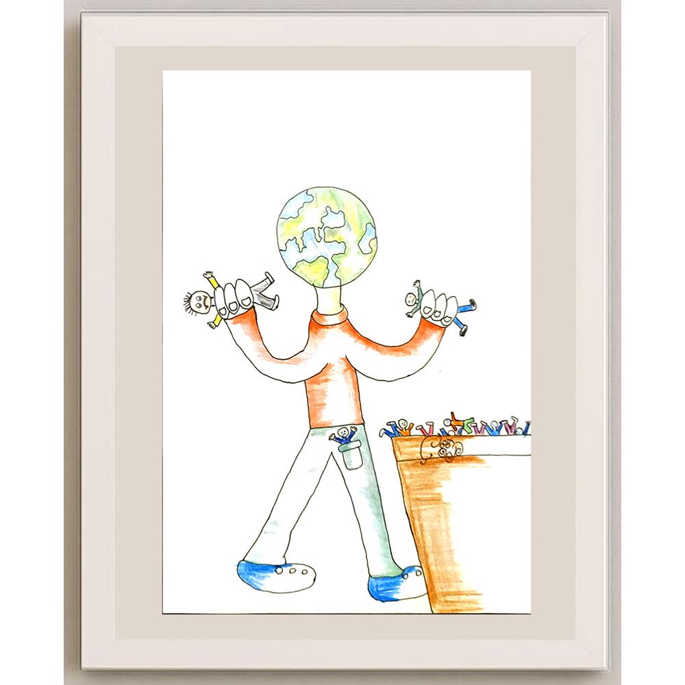 Zeynep Altun 29x21cm Orijinal Karikatür BOD06883