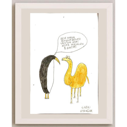Çağrı Aydoğar 29x21cm Orijinal Karikatür BOD06896
