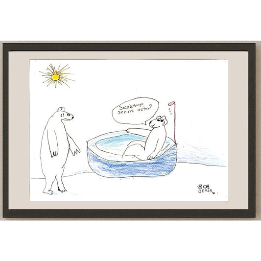 Ece Demir 29x21cm Orijinal Karikatür BOD06897