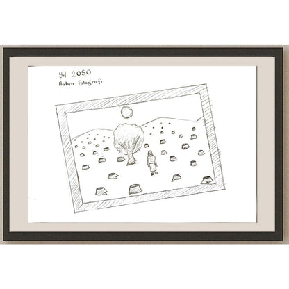 Abdullah Harunİlhan 29x21cm Orijinal Karikatür BOD06901