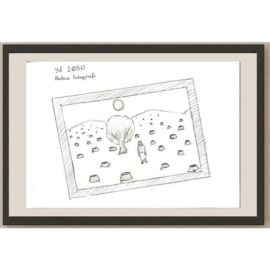 Abdullah Harunİlhan 29x21cm Orijinal Karikatür BOD06901