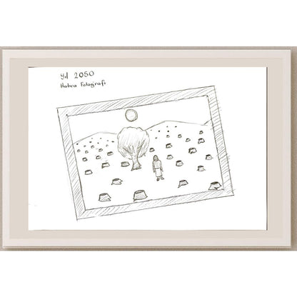 Abdullah Harunİlhan 29x21cm Orijinal Karikatür BOD06901