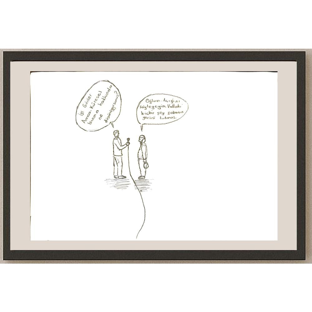 Abdullah Harunİlhan 29x21cm Orijinal Karikatür BOD06902