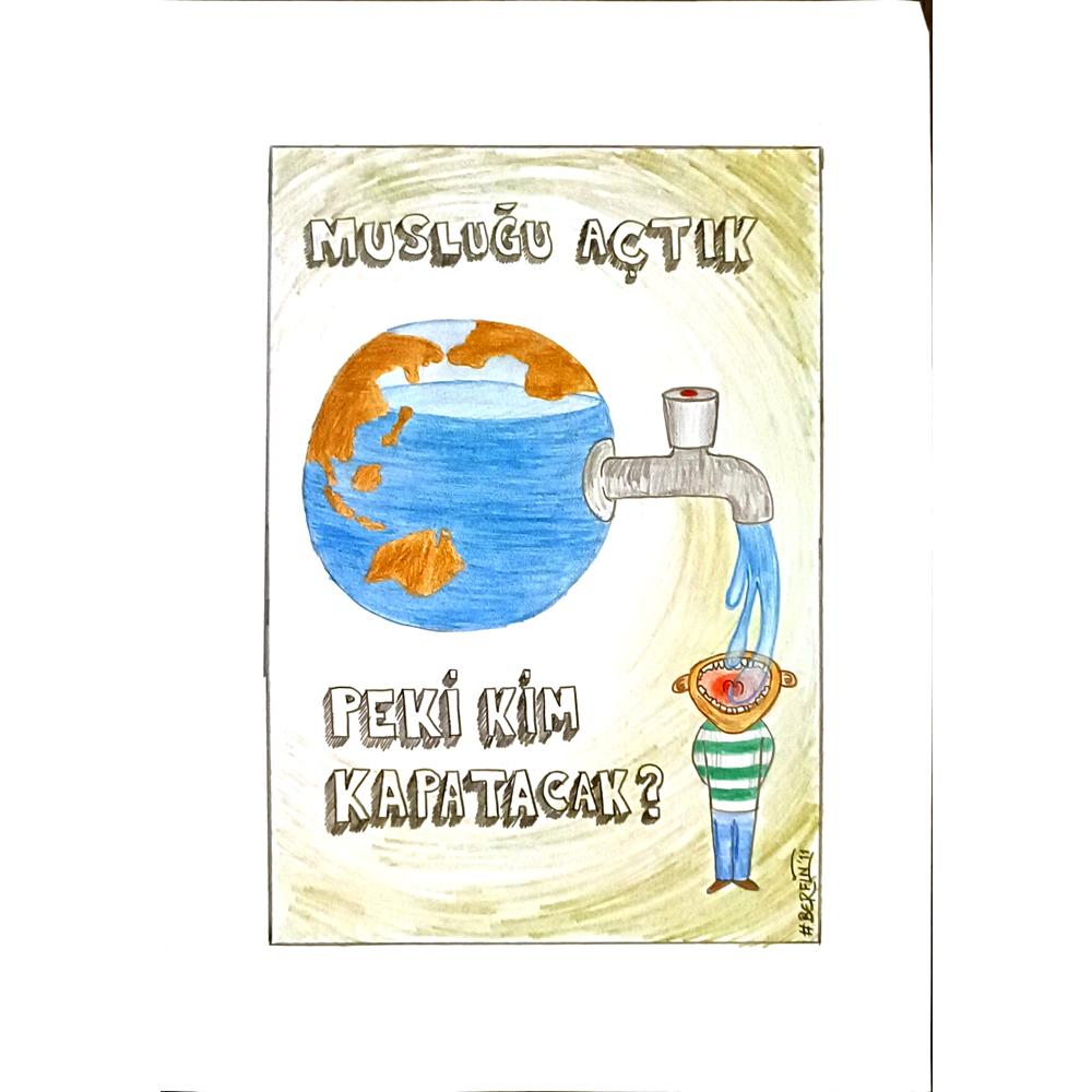 Berfin Nur 29x21cm Orijinal Karikatür BOD06903