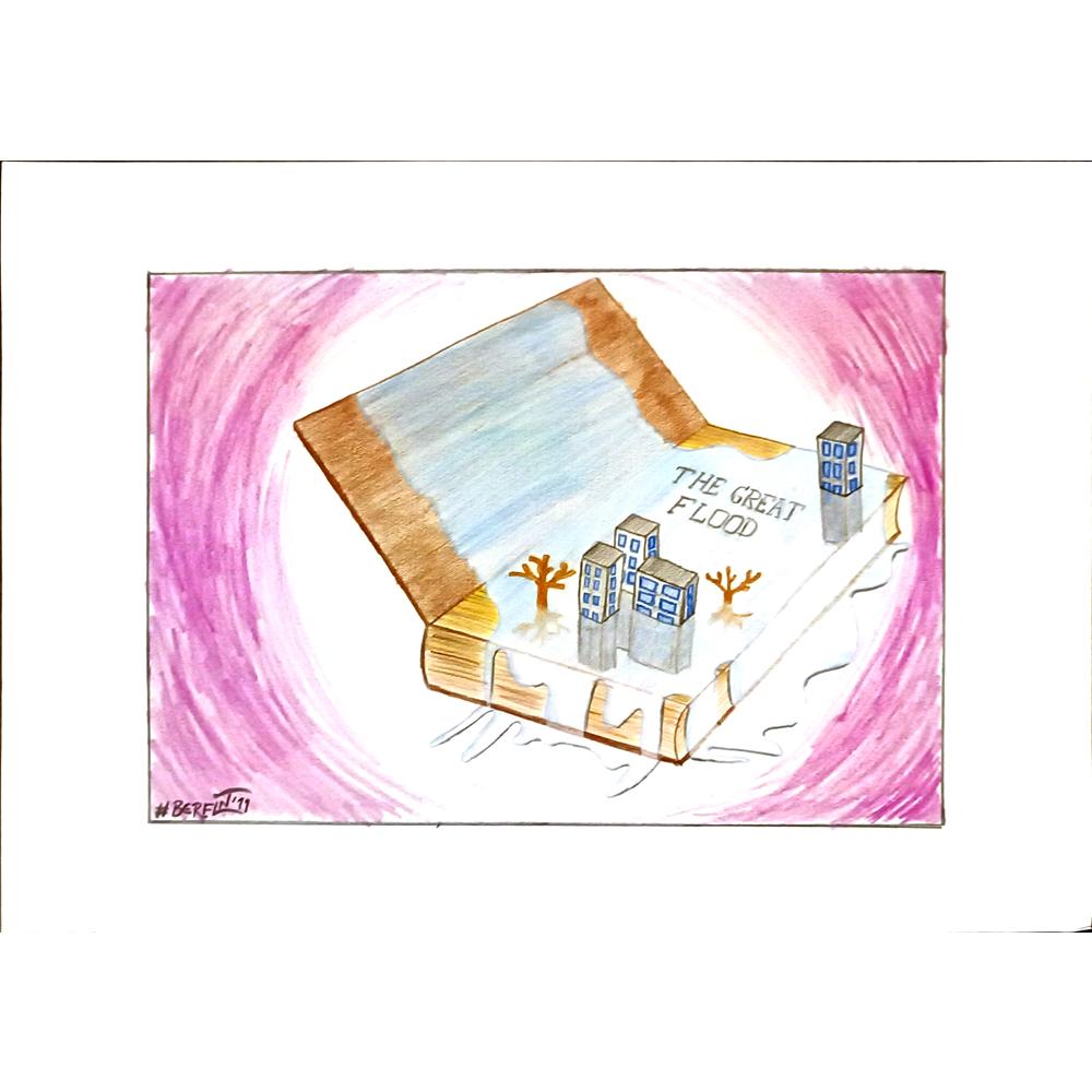 Berfin Nur 29x21cm Orijinal Karikatür BOD06904