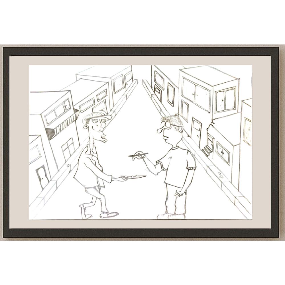 Cansu Dayı 29x21cm Orijinal Karikatür BOD06907