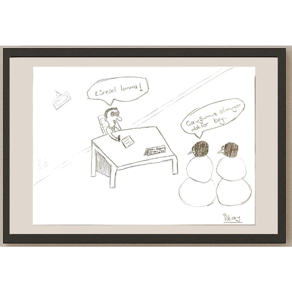 İlkay Deniz 29x21cm Orijinal Karikatür BOD06910