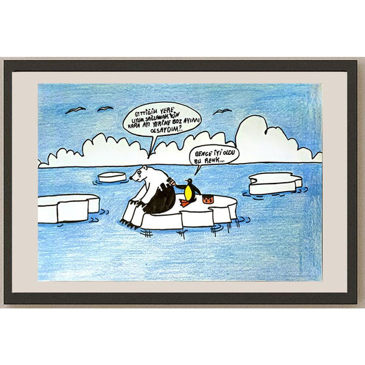 Sevda Akyol 29x21cm Orijinal Karikatür BOD06912