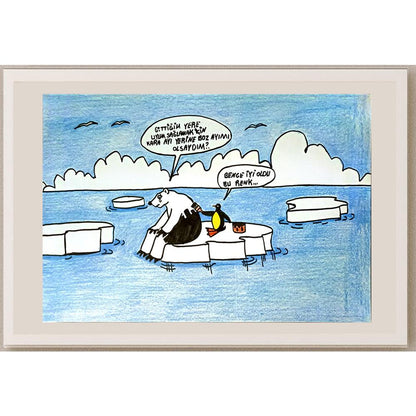 Sevda Akyol 29x21cm Orijinal Karikatür BOD06912