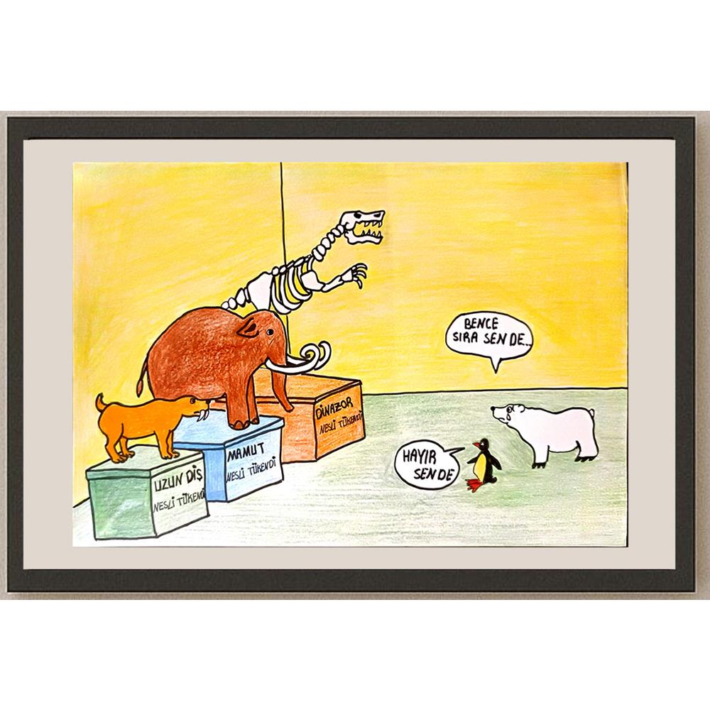 Sevda Akyol 29x21cm Orijinal Karikatür BOD06913