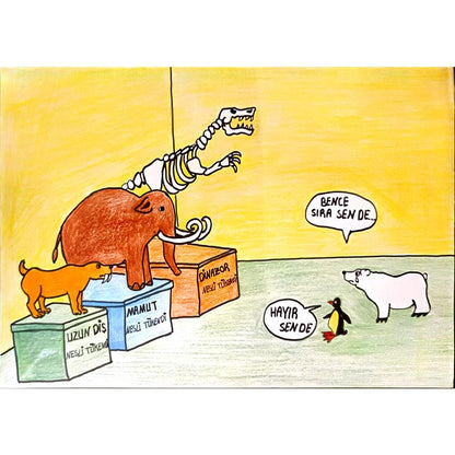 Sevda Akyol 29x21cm Orijinal Karikatür BOD06913