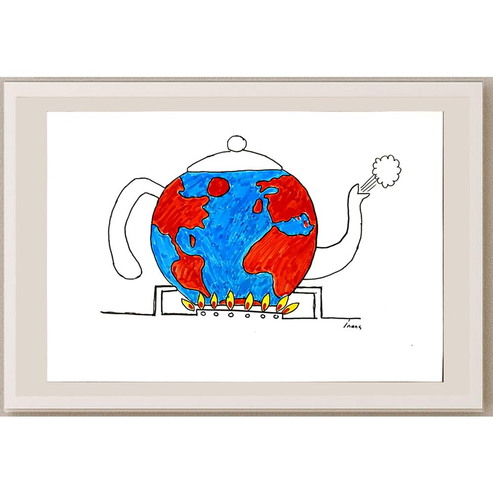 İnanç Tosun 29x21cm Orijinal Karikatür BOD06914