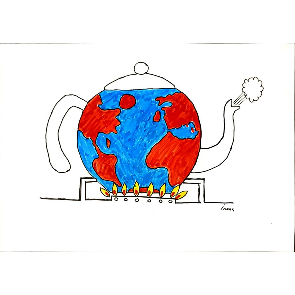 İnanç Tosun 29x21cm Orijinal Karikatür BOD06914